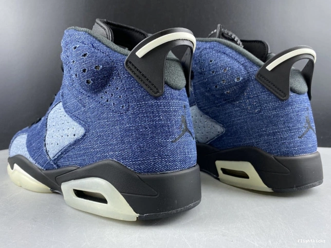 Jordan CT5350-401 6 Washed Air Denim 0808